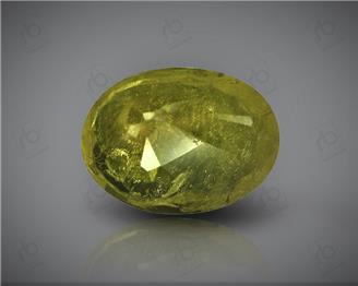 Natural Heated & Treated Yellow Sapphire Certified 2.45 CTS (DIN 86129 )
